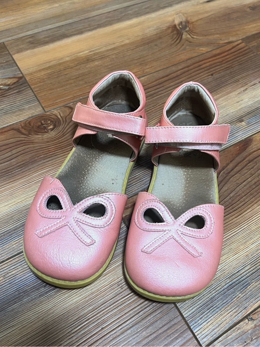Livie & Luca Pink Mary Jane Bow-Accent Shoes